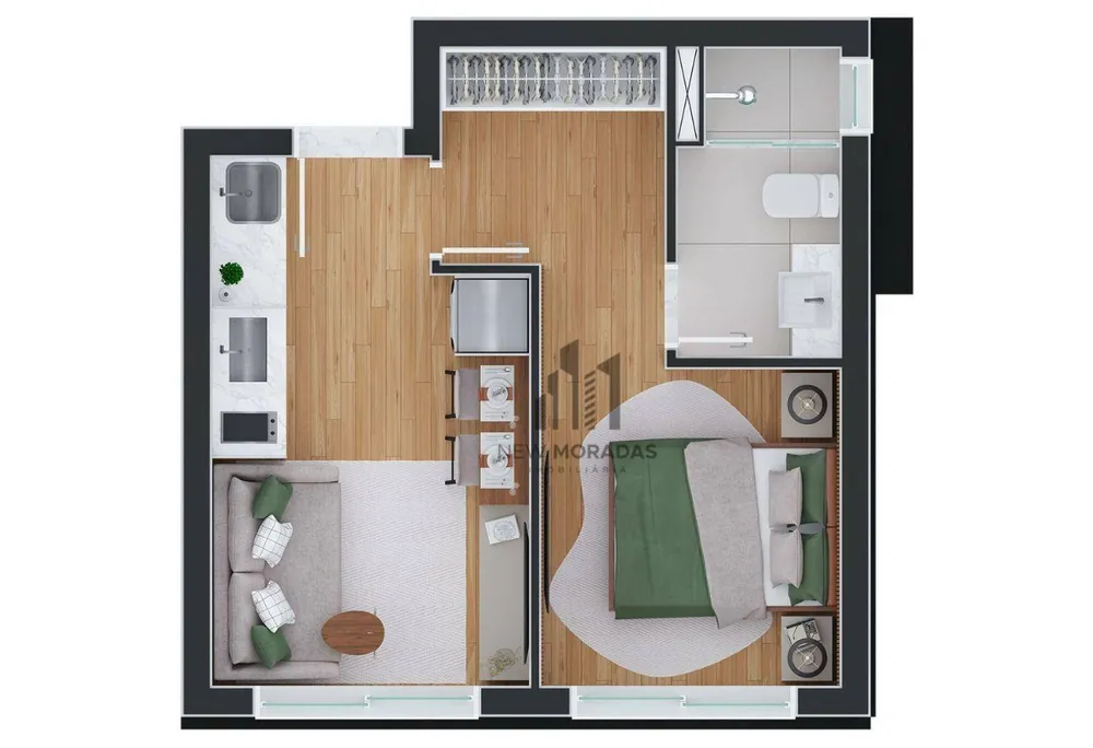 Kitnet-Studio, 26 m² - Foto 11