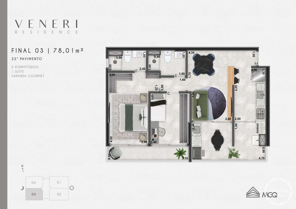 Apartamento, 2 quartos, 78 m² - Foto 7