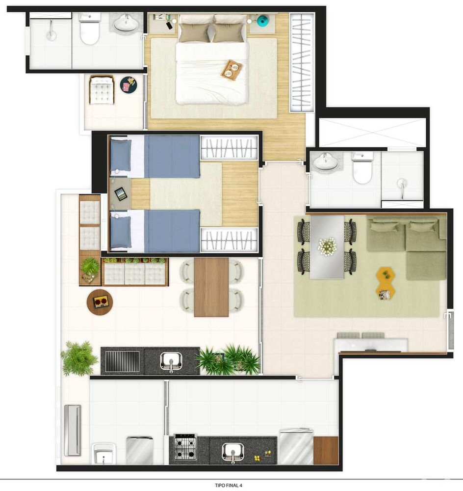 Apartamento, 2 quartos, 67 m² - Foto 9