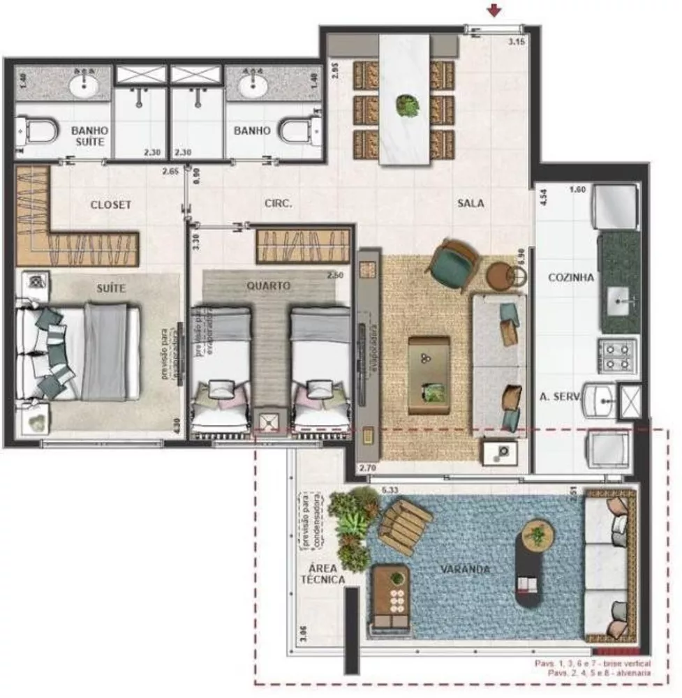 Apartamento, 2 quartos, 78 m² - Foto 17