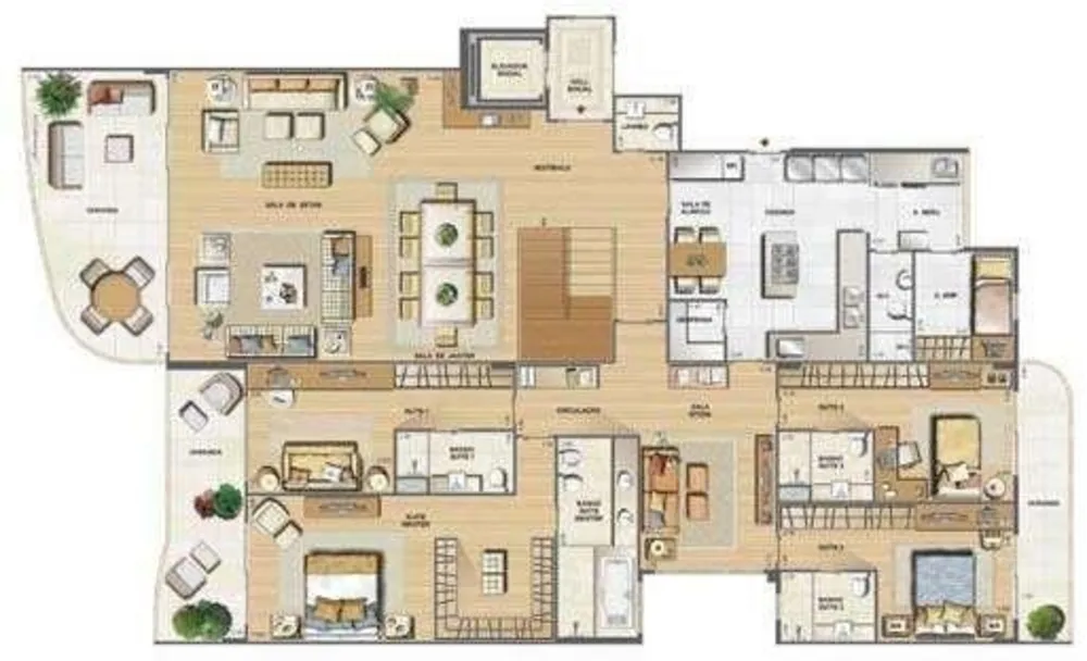Cobertura, 4 quartos, 575 m² - Foto 11