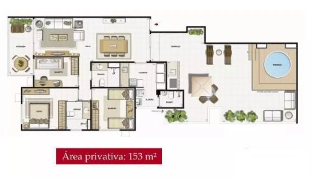 Cobertura, 3 quartos, 153 m² - Foto 1