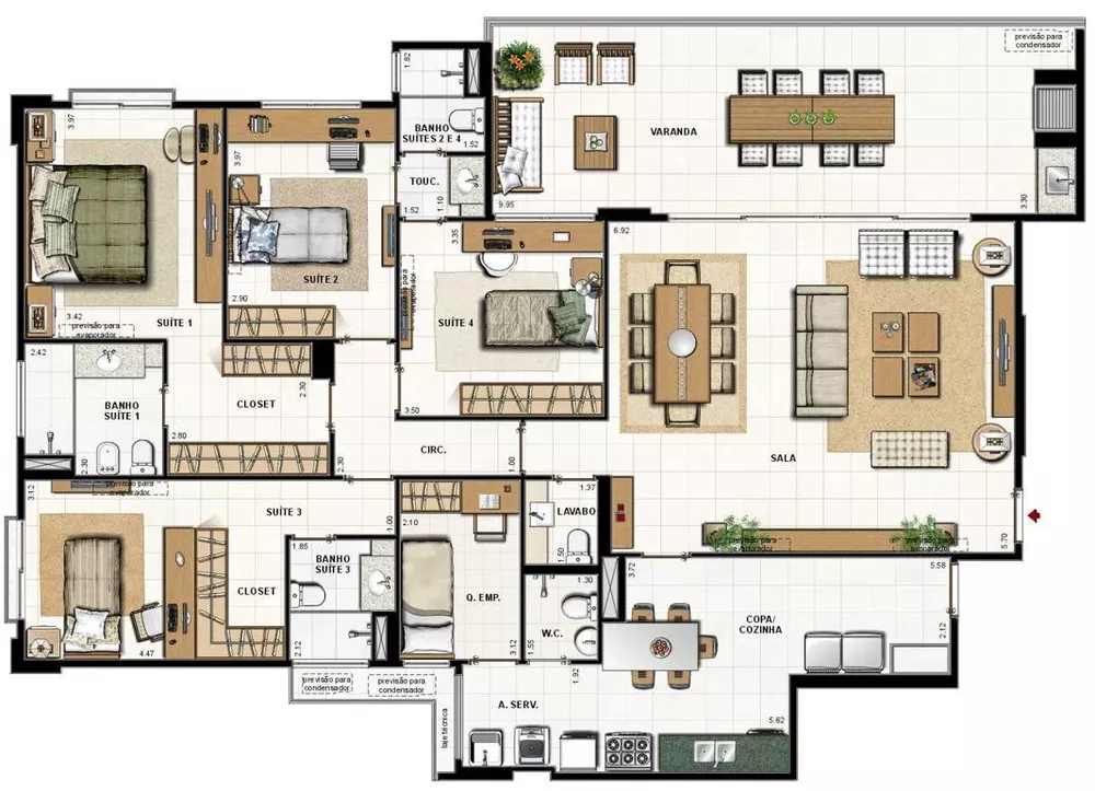 Apartamento, 4 quartos, 192 m² - Foto 17