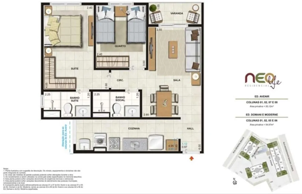 Apartamento, 2 quartos, 54 m² - Foto 11