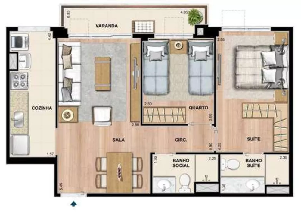 Apartamento, 2 quartos, 62 m² - Foto 25