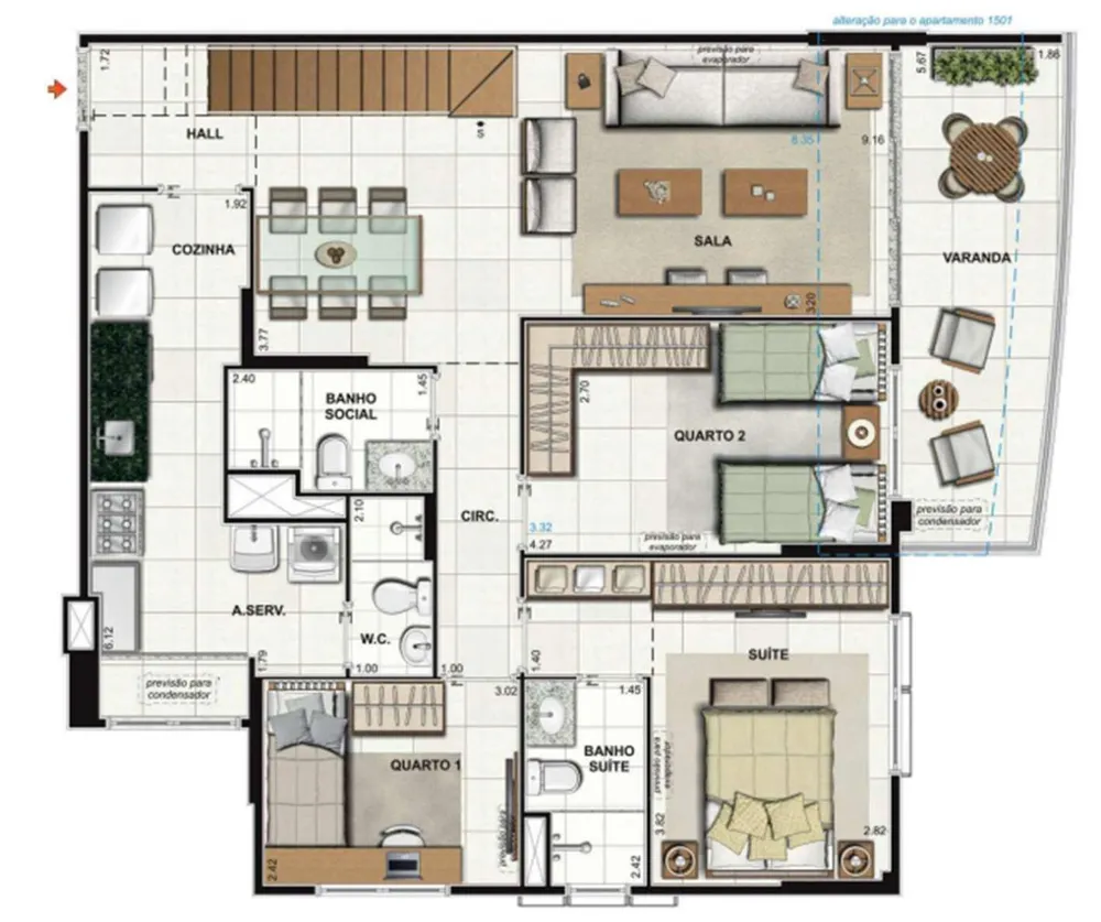 Cobertura, 3 quartos, 205 m² - Foto 40