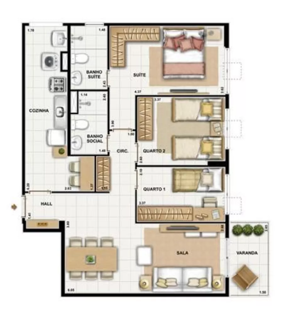 Apartamento, 3 quartos, 78 m² - Foto 20