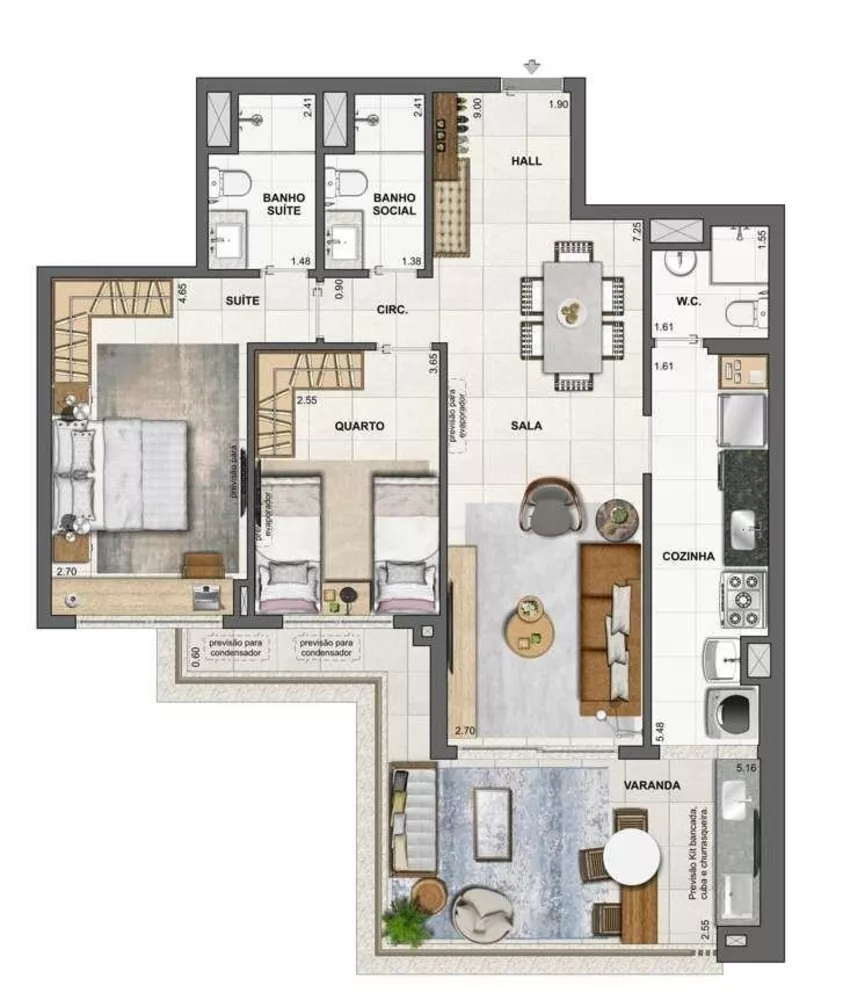 Apartamento, 2 quartos, 95 m² - Foto 13