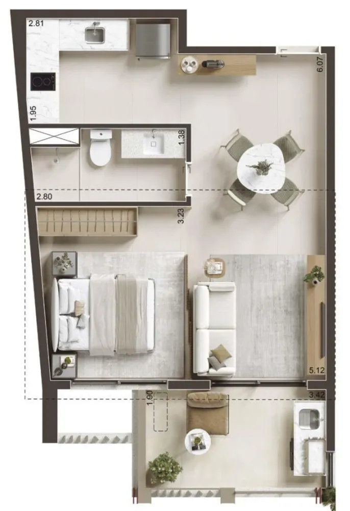 Apartamento, 1 quarto, 36 m² - Foto 20