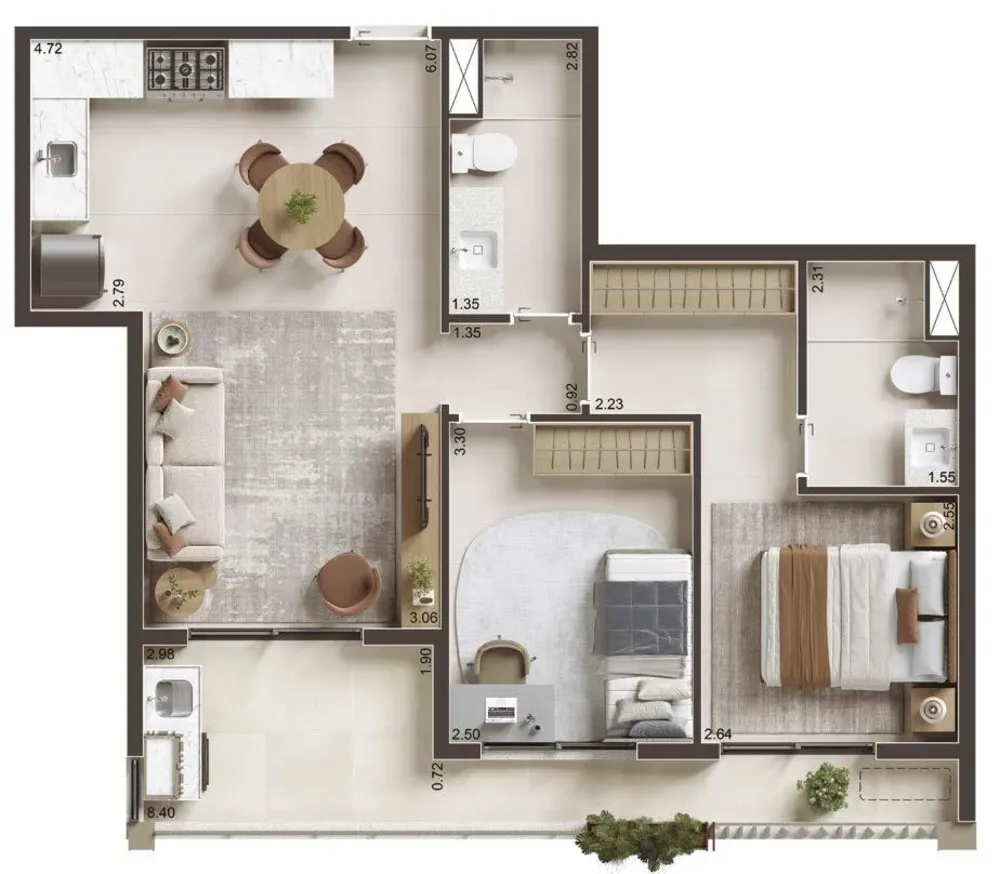 Apartamento, 1 quarto, 36 m² - Foto 16