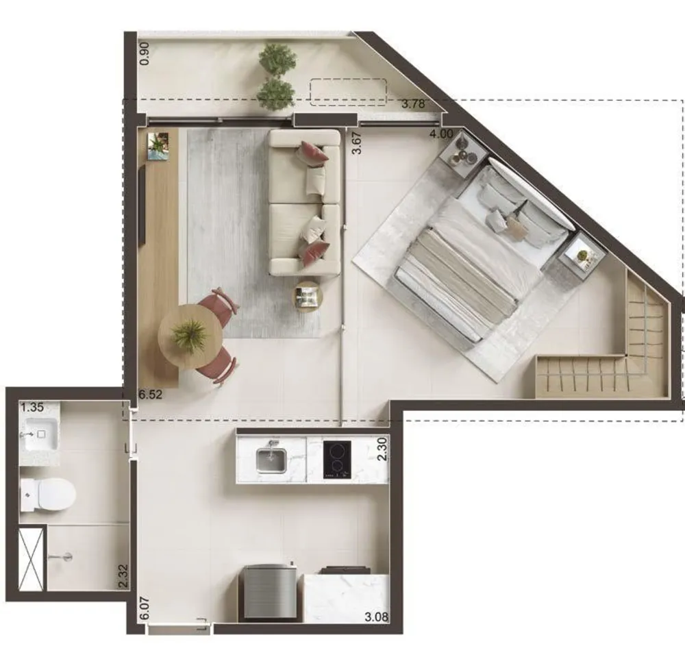 Apartamento, 1 quarto, 36 m² - Foto 39