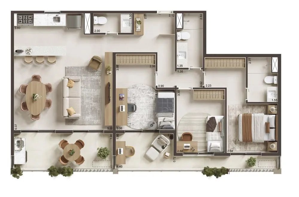 Apartamento, 1 quarto, 36 m² - Foto 42
