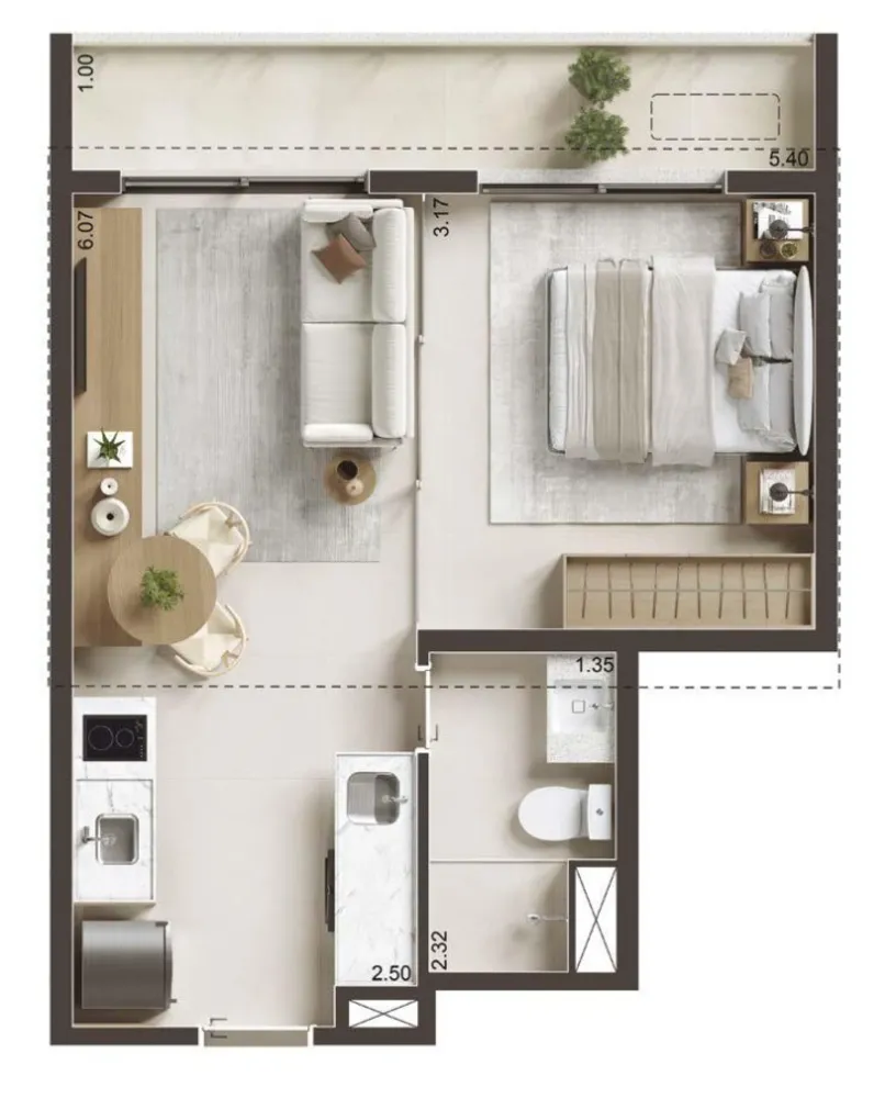 Apartamento, 1 quarto, 36 m² - Foto 32