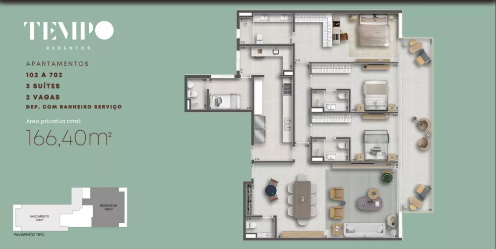 Apartamento, 3 quartos, 167 m² - Foto 10