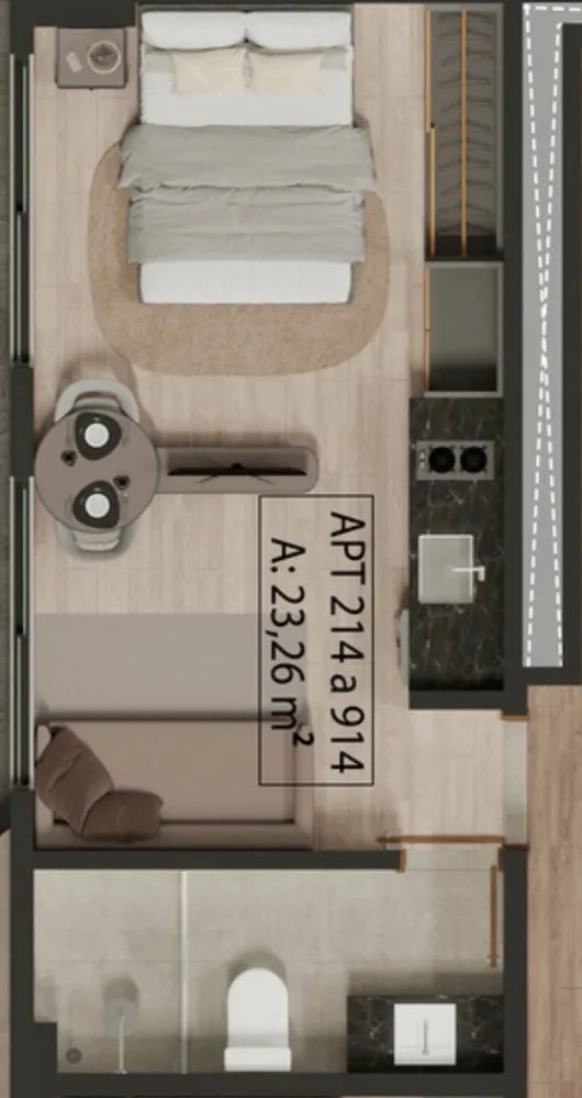 Apartamento, 1 quarto, 24 m² - Foto 9