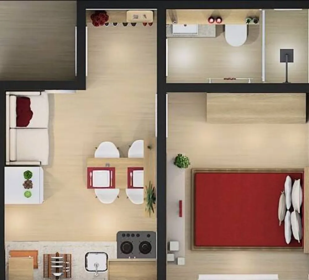 Apartamento, 1 quarto, 20 m² - Foto 1