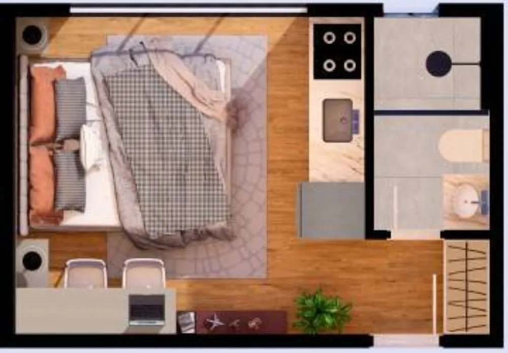 Apartamento, 1 quarto, 17 m² - Foto 9