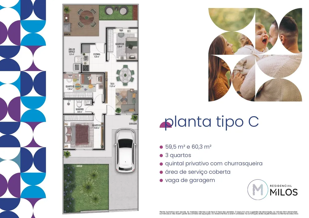 Casa, 3 quartos, 55 m² - Foto 4