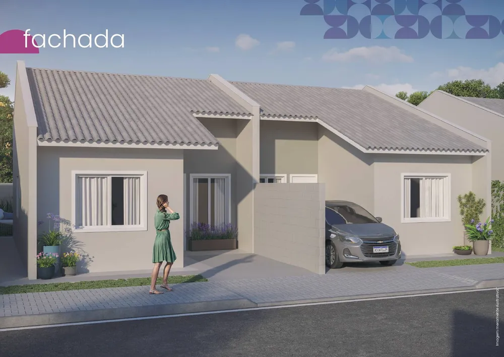 Casa, 3 quartos, 55 m² - Foto 1