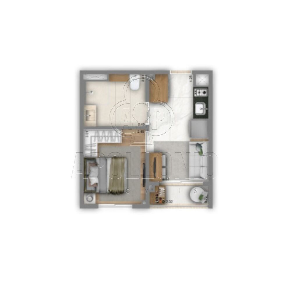 Apartamento, 2 quartos, 40 m² - Foto 6