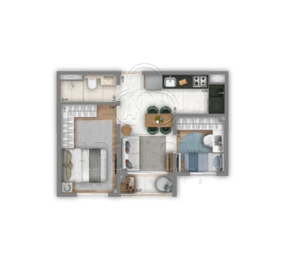 Apartamento, 2 quartos, 40 m² - Foto 7