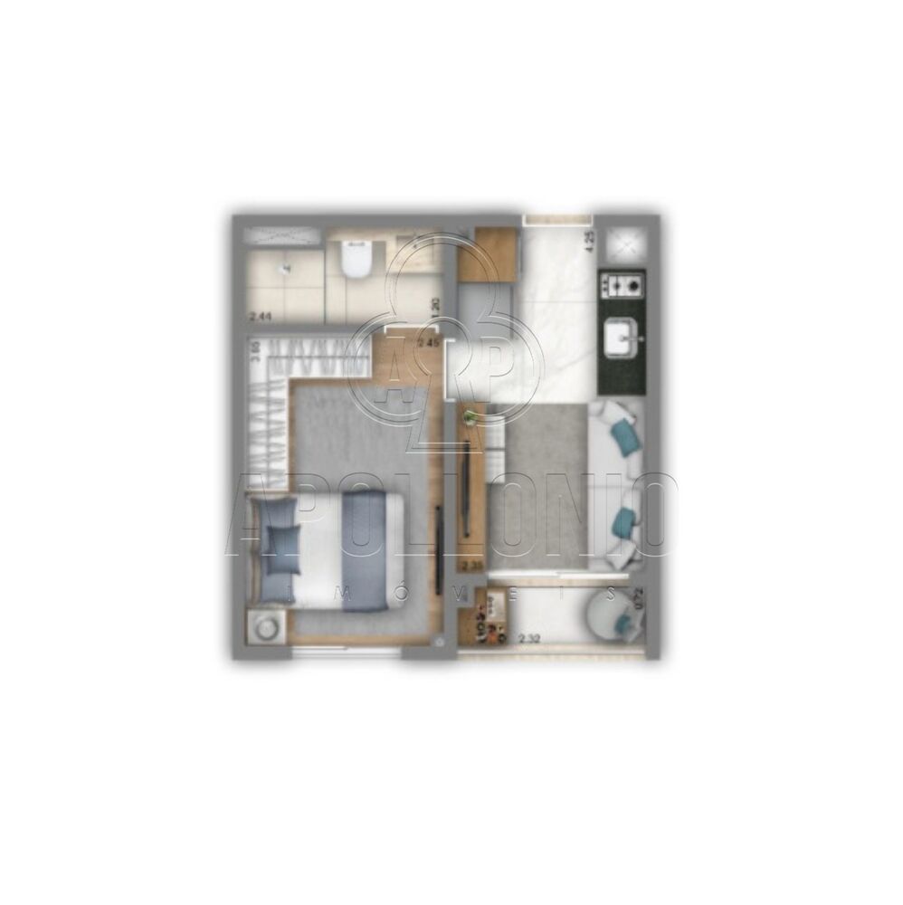Apartamento, 2 quartos, 40 m² - Foto 5