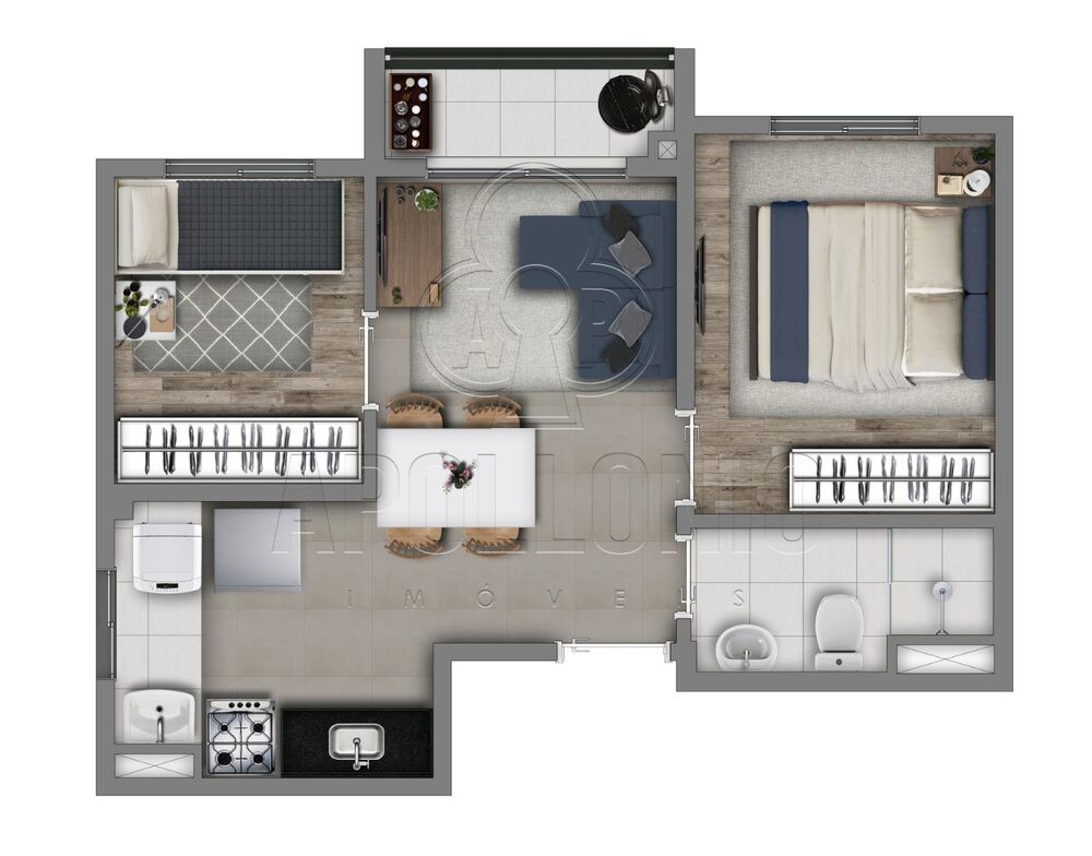 Apartamento, 2 quartos, 33 m² - Foto 12