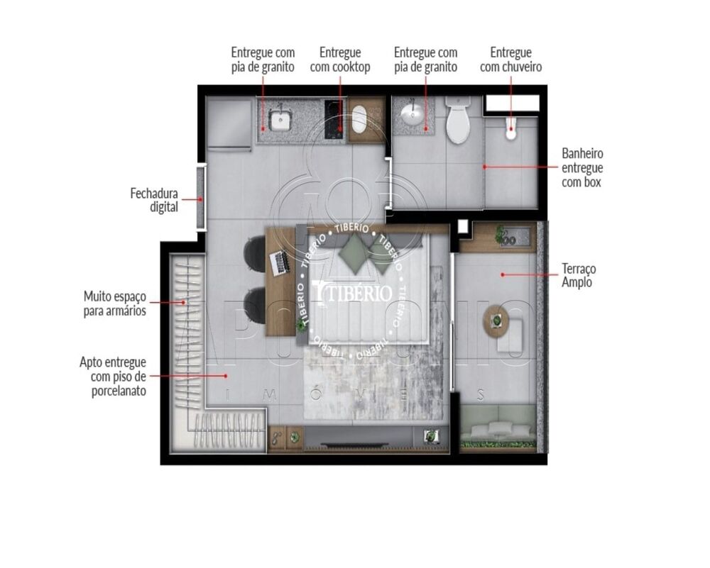 Kitnet-Studio, 28 m² - Foto 9