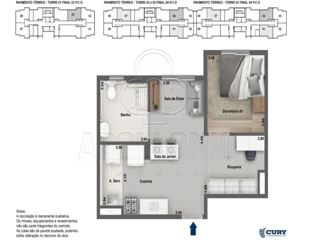 Apartamento, 2 quartos, 38 m² - Foto 4