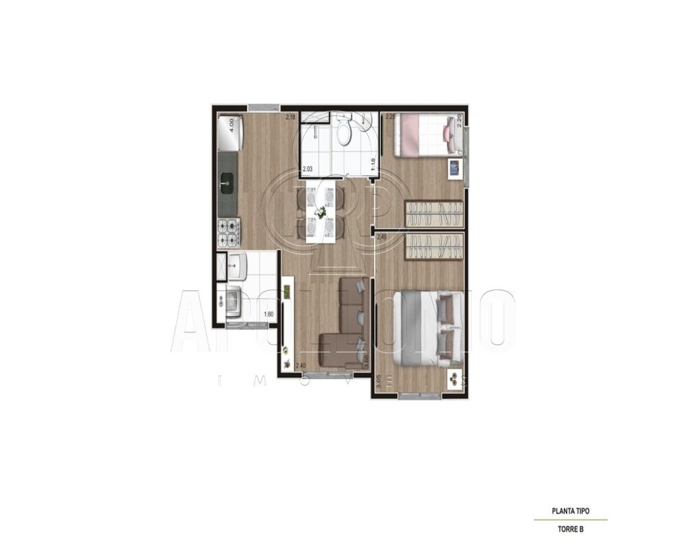 Apartamento, 2 quartos, 37 m² - Foto 10