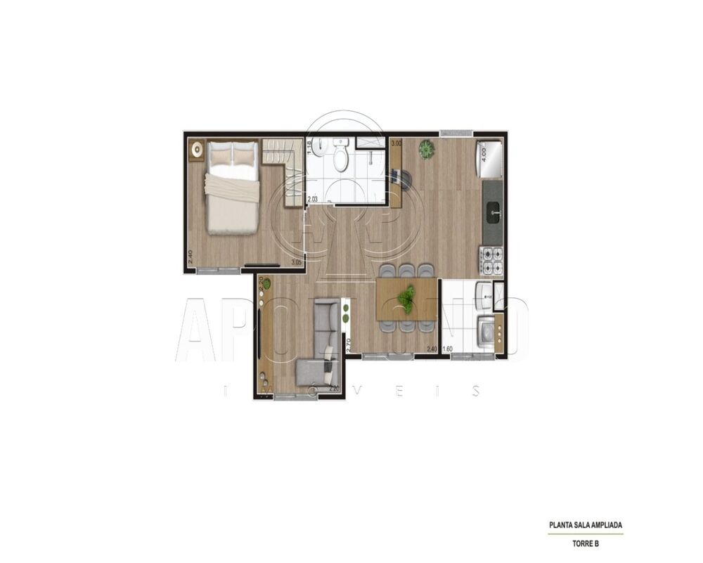 Apartamento, 2 quartos, 37 m² - Foto 8