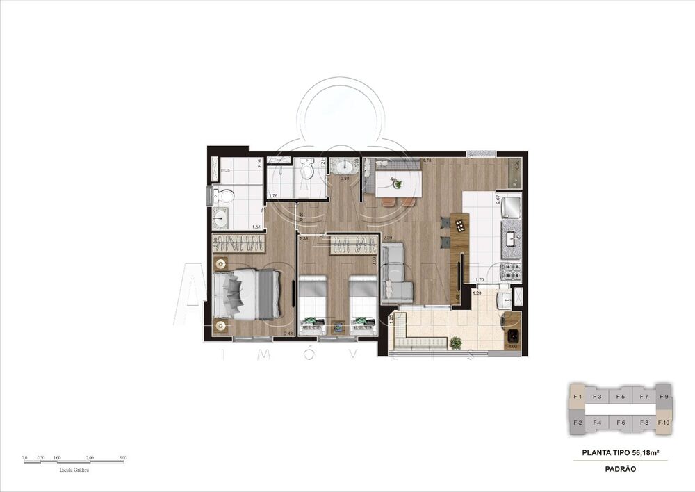 Apartamento, 2 quartos, 56 m² - Foto 24