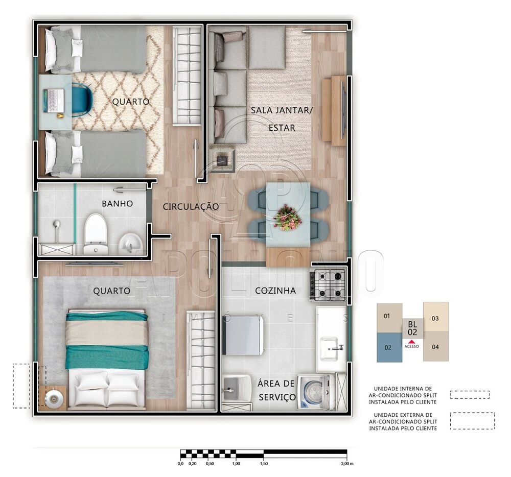 Apartamento, 2 quartos, 40 m² - Foto 8