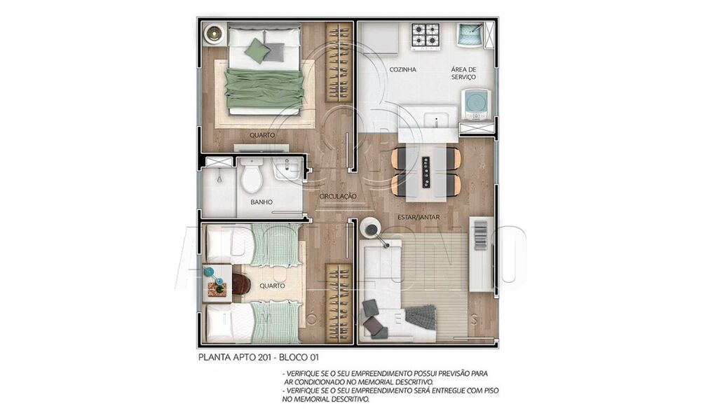 Apartamento, 2 quartos, 45 m² - Foto 10