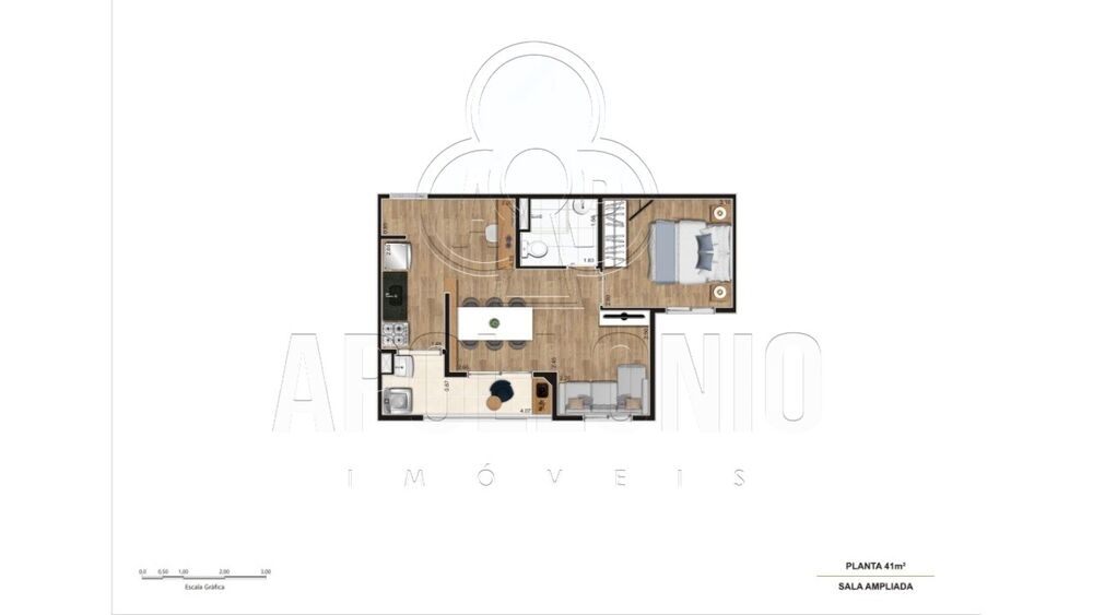 Apartamento, 2 quartos, 43 m² - Foto 9