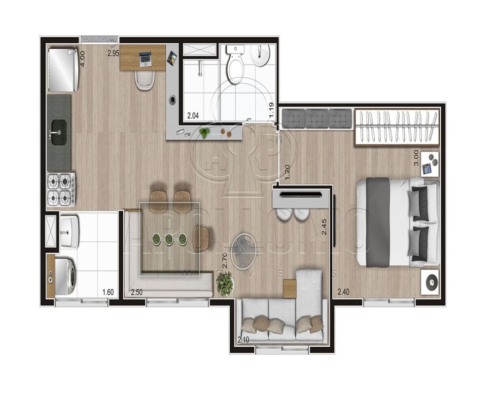 Apartamento, 2 quartos, 36 m² - Foto 10