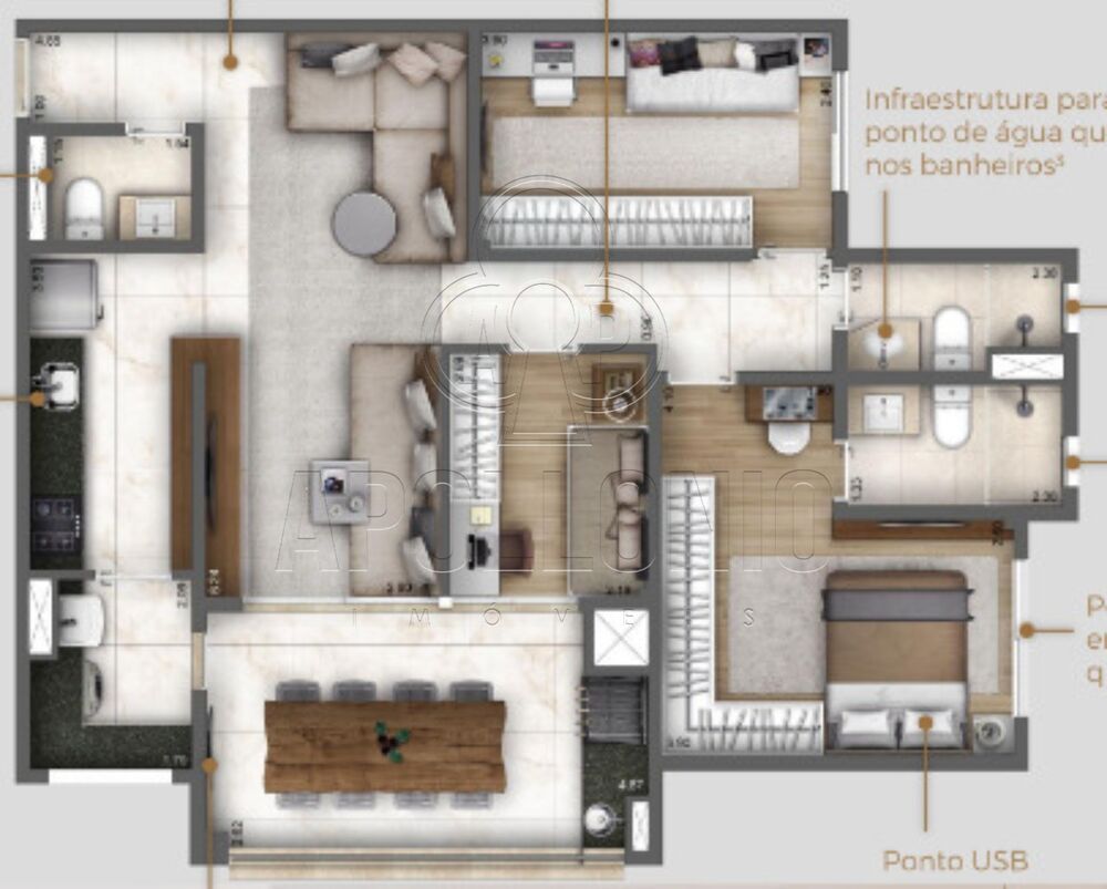 Apartamento, 3 quartos, 93 m² - Foto 8