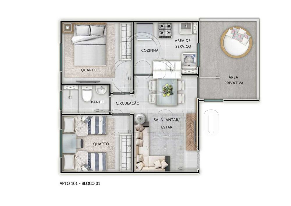 Apartamento à venda com 2 quartos, 38m² - Foto 8