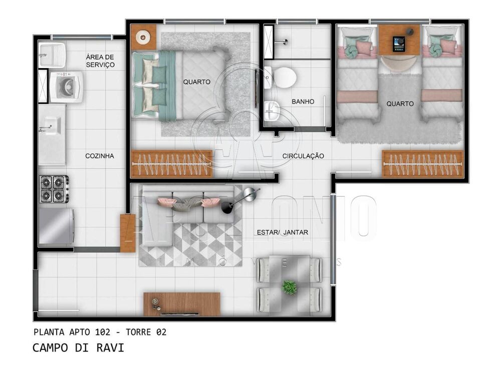 Apartamento, 2 quartos, 42 m² - Foto 8