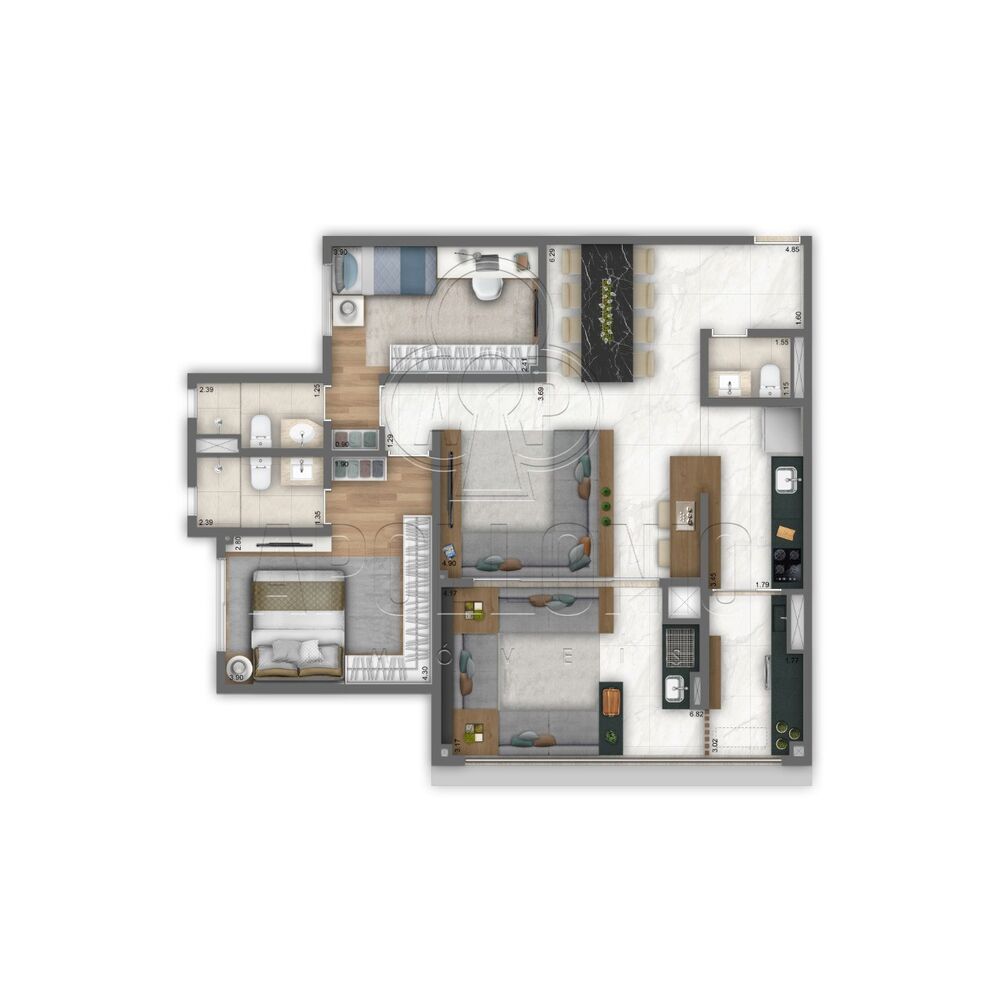 Apartamento, 3 quartos, 100 m² - Foto 8