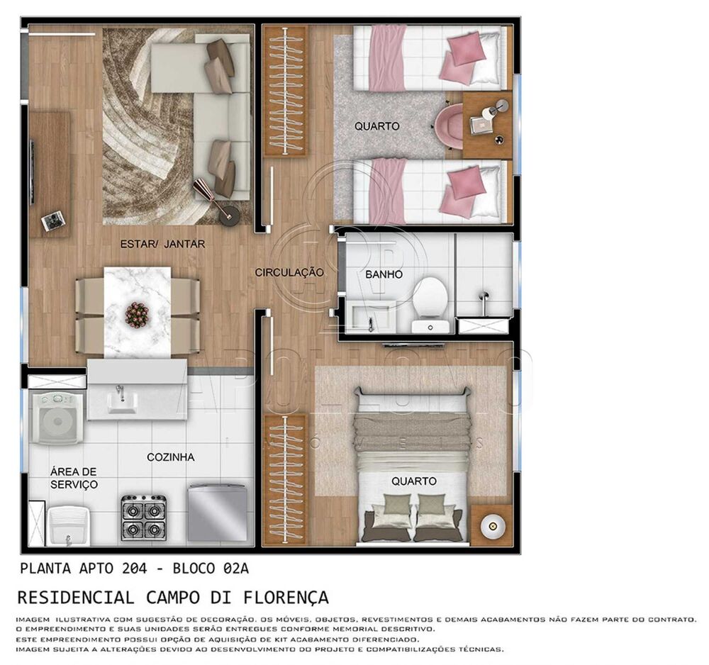 Apartamento, 2 quartos, 38 m² - Foto 6