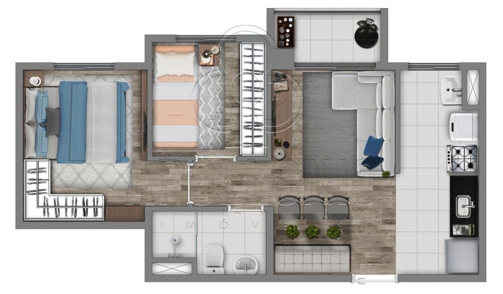 Apartamento, 2 quartos, 40 m² - Foto 9