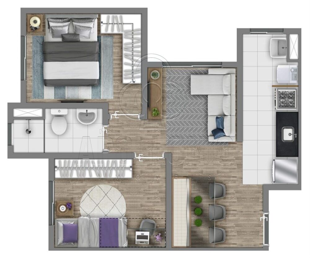 Apartamento, 2 quartos, 43 m² - Foto 12