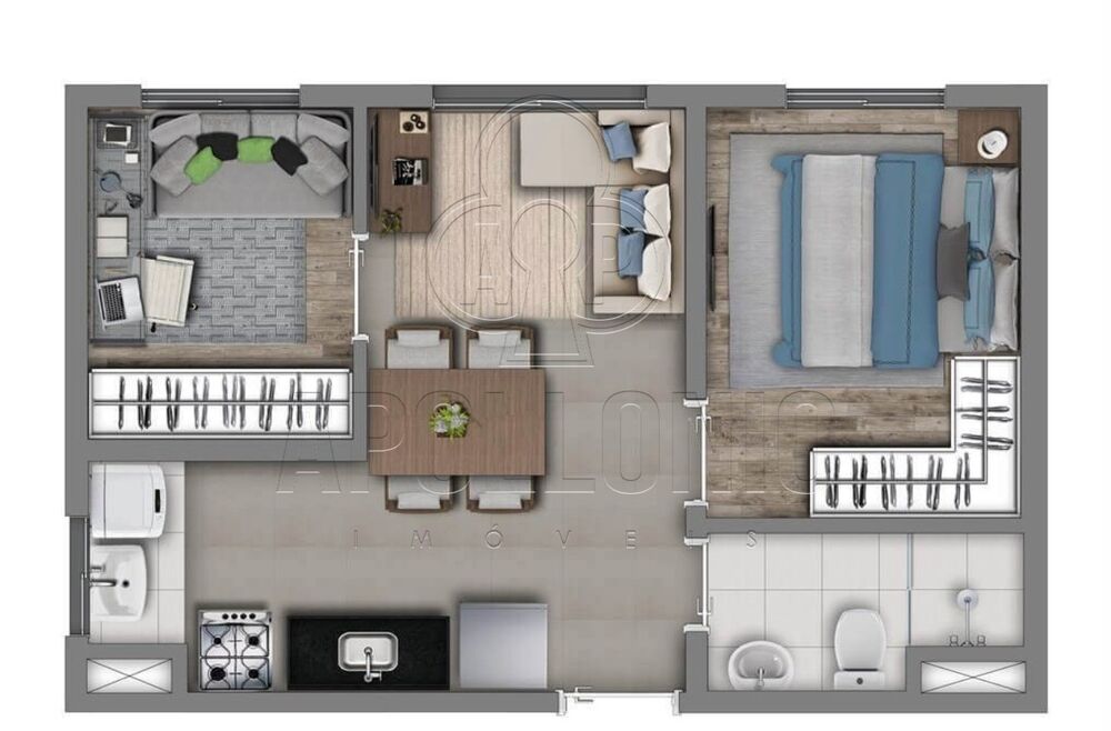 Apartamento, 2 quartos, 38 m² - Foto 8