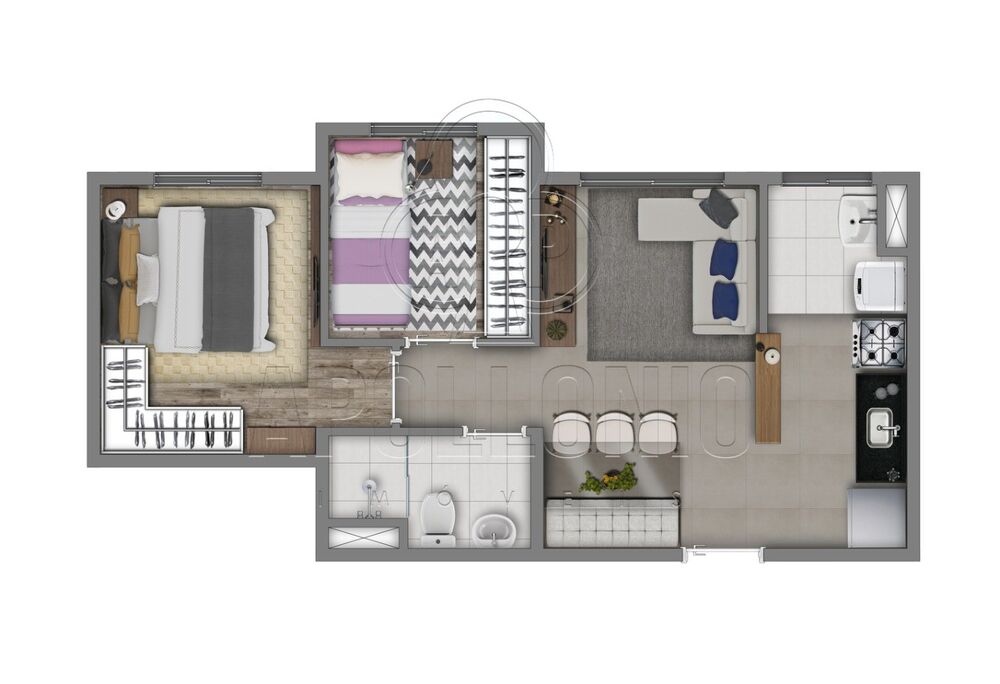 Apartamento à venda com 2 quartos, 38m² - Foto 12