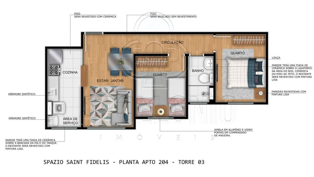 Apartamento, 2 quartos, 44 m² - Foto 12
