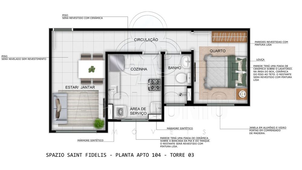 Apartamento, 2 quartos, 44 m² - Foto 11