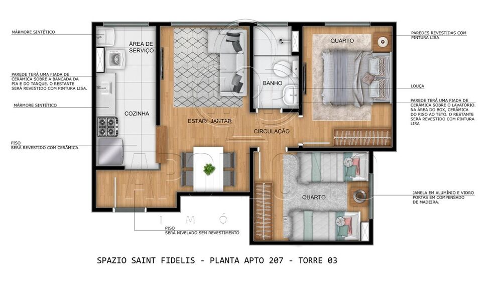 Apartamento, 2 quartos, 44 m² - Foto 10
