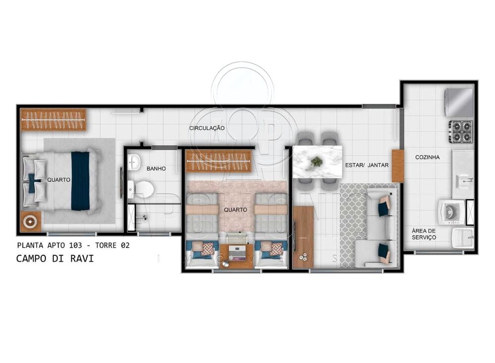 Apartamento, 1 quarto, 42 m² - Foto 7