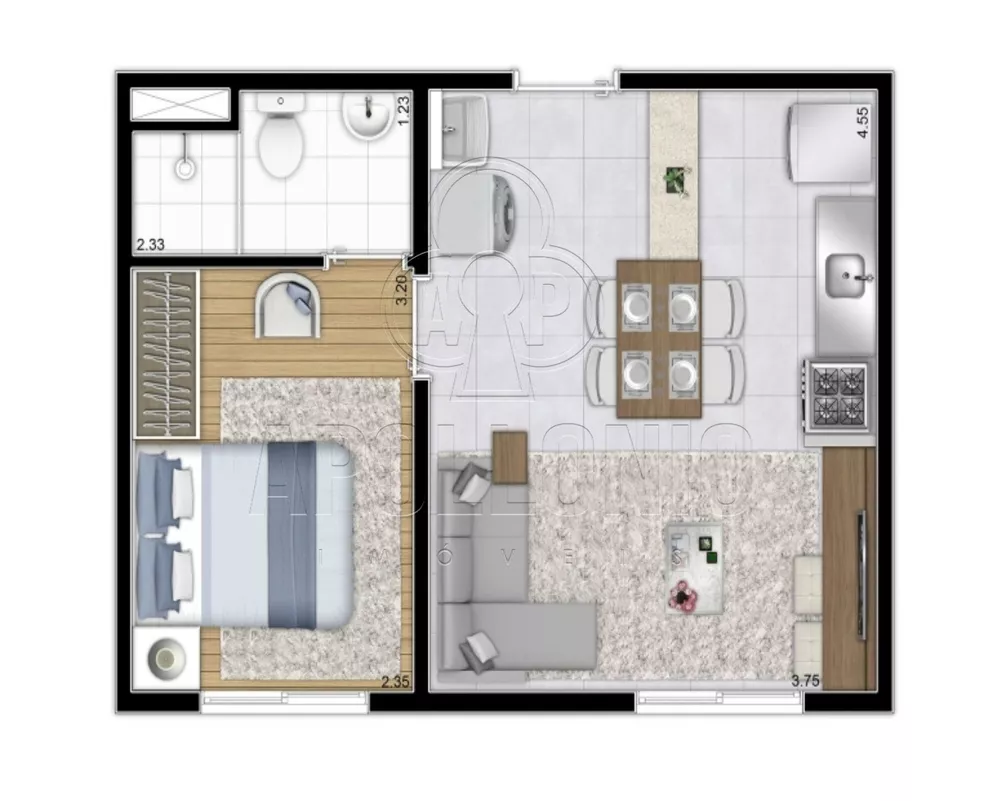 Apartamento à venda com 1 quarto, 32m² - Foto 16